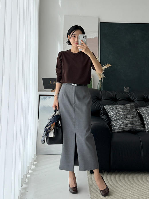 0401上新｜100%羊毛 春季气质休闲感 圆领T恤 商品图4