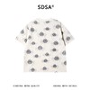 SDSA男装2026新款高贵轻奢潮牌扎染撞色满印花卉圆领短袖T恤百搭 商品缩略图4