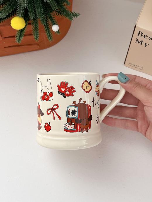 超值换购！法式少女心水杯陶瓷马克杯370ml情侣高颜值高级感咖啡杯 闺蜜节日伴手礼 商品图4