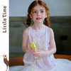 littletime千金风淡粉色挂脖连衣裙女童蝴蝶结花苞裙幻彩公主裙 商品缩略图4