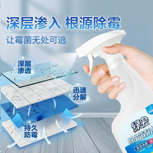 绿伞除霉清洁剂强力去霉斑杀菌除垢浴室厨房专用家用宿舍宝妈神器 商品图3