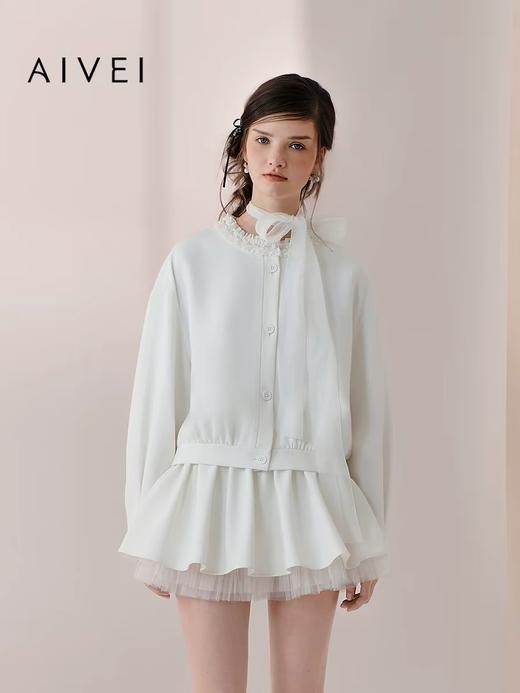 4楼AIVEI2026春新少女减龄芭蕾风蓬蓬短裙，吊牌价880，折后价792 商品图0