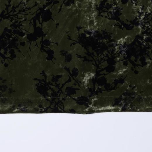 SDSA男装2026新款高贵轻奢简约时尚植绒花卉撞色圆领短袖T恤百搭 商品图3