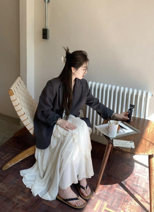 会跳舞的蕾丝蛋糕芊芊显瘦松紧腰半裙 商品图7