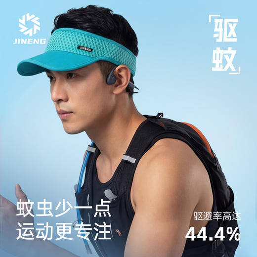 积能炫彩男女轻量竞速洞洞空顶帽防晒防蚊防晒户外跑步运动遮阳帽 商品图3
