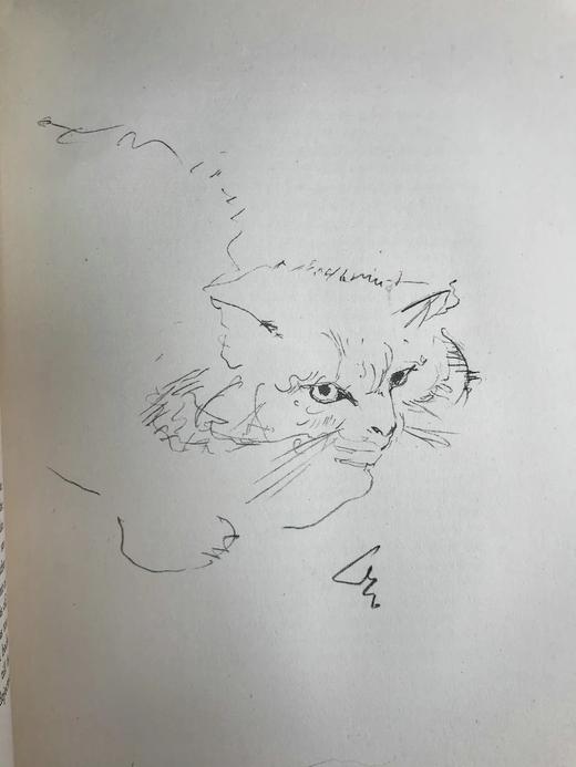 1930年 迈克尔·约瑟夫《猫咪的陪伴》 配大量手绘速写画 漆布精装16开 商品图13