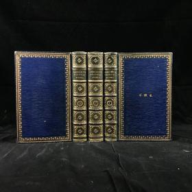 1866年 雪莱诗集（全3卷） 1幅肖像插图 全真皮精装36开