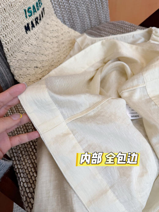 du家she计款天丝ya麻混纺衬衫|上身绝美，气质直接拉满 商品图3