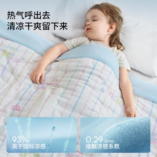 【宝宝安睡】嫚熙夏凉被婴儿被子儿童空调被宝宝被子儿童幼儿园凉感被四季a类 商品图4