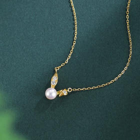 子佩集【垂耳萌兔】银S925珍珠惜王妃套链项链【QJTL003】双色兔子2602