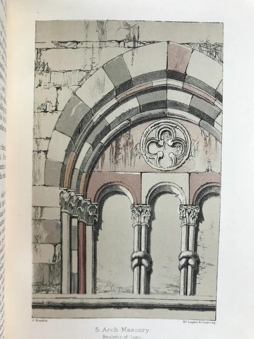 1898年 罗斯金《威尼斯之石》（全3卷） 数十幅插图 漆布精装32开 商品图6