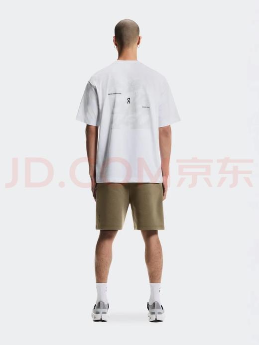 昂跑经典纯色轻奢圆领纯棉春夏新品山脉图案男T恤短袖 商品图3