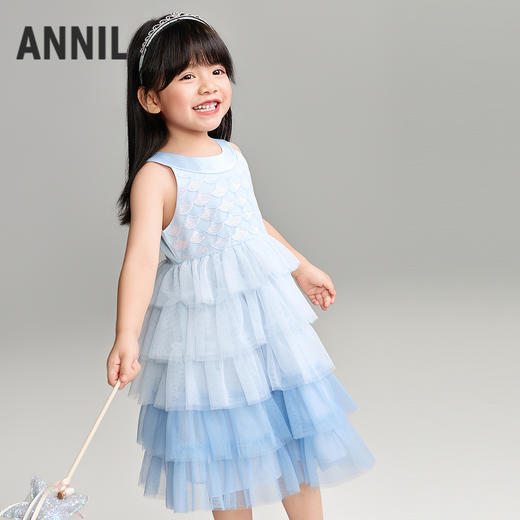【实体店同款】女童礼裙夏季新款安奈儿童装XG623186 商品图1