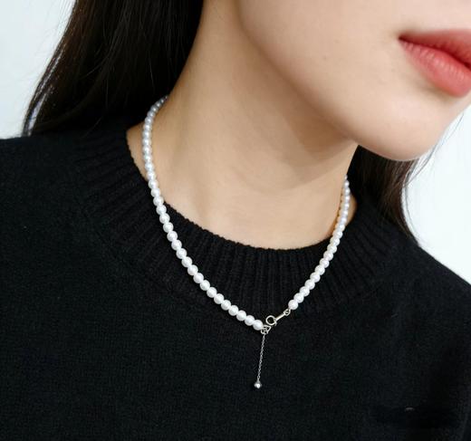 正圆无瑕 5-5.5mm珍珠项链 经典通勤 百搭不挑人 [发：2] 商品图1