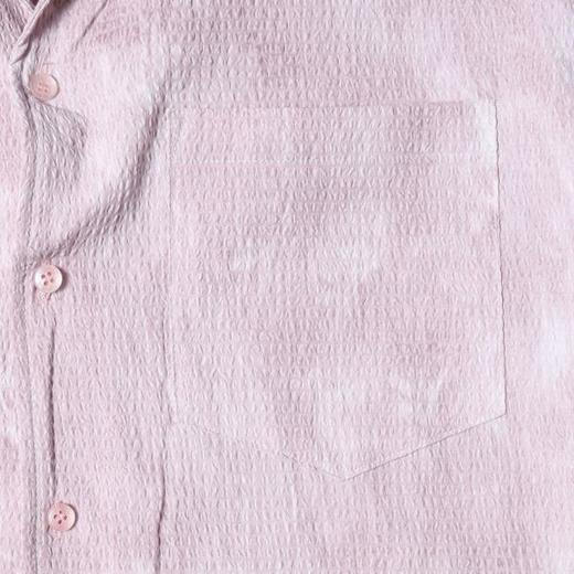 SDSA男装2026新款高贵轻奢潮牌扎染肌理提花翻领短袖衬衫百搭宽松 商品图3