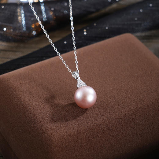 子佩集【海韵天后】银S925珍珠惜王妃套链项链【MLTL061】紫三角2602 商品图0