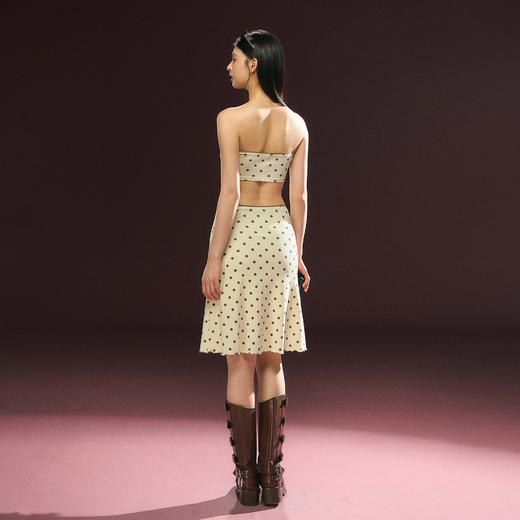 Ariseism 美式复古波点印花抹胸半裙套装女夏季新款两件套 商品图3