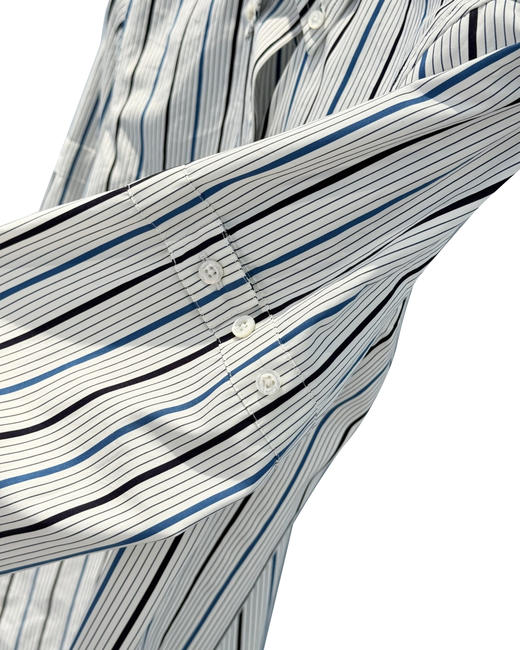 女款条纹长袖衬衫hu022 商品图2