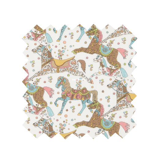 LT302A My Little Pace 轻转慢摇 英国LIBERTY利伯缇 马年 塔纳棉高支100支 商品图0