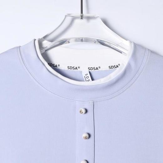 SDSA男装2026新款高贵轻奢潮牌撞色拼接假两件短袖T恤百搭时尚 商品图1