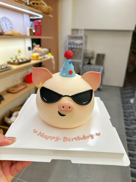猪猪侠，小尺寸异形定制蛋糕，5英寸，5人内 商品图3