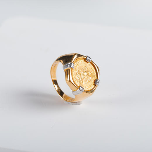 ⁶孤品：【18K金】18K金古币戒指，编号JZG78，指圈10#，48小时鉴赏期——SS06-CR-YMZZ【HOT】 商品图1