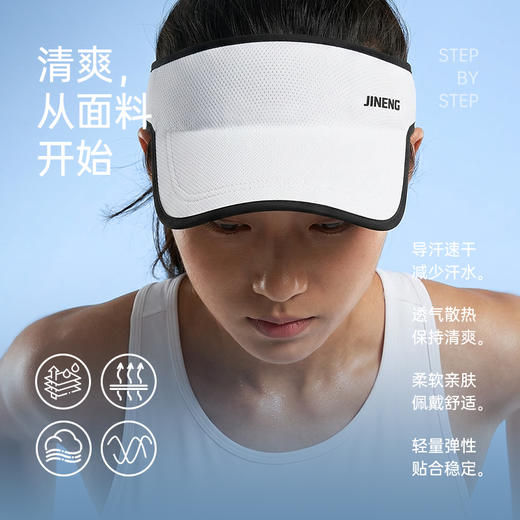 积能春夏男女大帽檐防紫外线防晒透气运动空顶帽棒球帽遮阳显脸小 商品图0