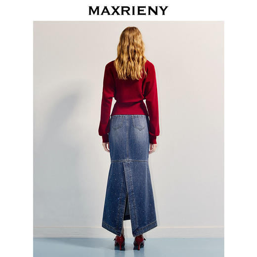 【商场同款-浅春系穿搭】MAXRIENY浪漫复古长袖披肩外套女开衫(货号:MC86JA048) 商品图3