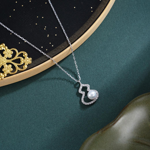 子佩集【福禄璀璨】银S925珍珠惜王妃套链项链【QJTL001】双色葫芦2602 商品图1