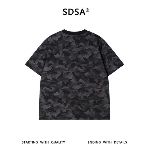 SDSA男装2026新款高贵轻奢潮牌痞帅扎染迷彩设计圆领短袖T恤百搭 商品图4