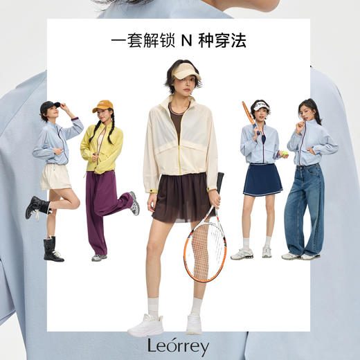 Leorrey/乐透气轻薄舒弹休闲户外骑行立领撞色拉链运动瑜伽外套WT1561 商品图4