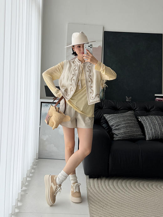 「工厂团购上新」莱赛尔真丝混纺  轻薄宽松长袖T恤LW85018 商品图2