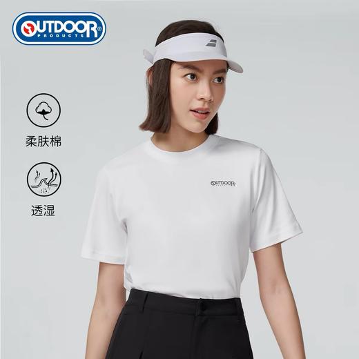 【特秒】6楼OUTDOOR户外潮牌棉感吸汗透气圆领简约短袖T恤吊牌价199折后价69 商品图0