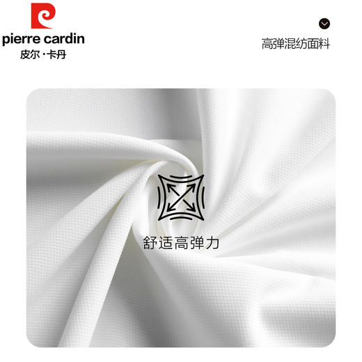皮尔卡丹翻领无缝压胶细菠萝纹提花POLO衫PSP50226 商品图4