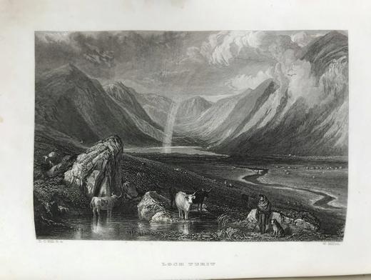 1863年 彭斯作品全集（全2卷） 数十幅版画插图 真皮精装16开 商品图11