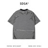 SDSA男装2026新款高贵轻奢手绘涂鸦线条条纹宽松短袖T恤百搭休闲 商品缩略图1