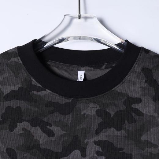 SDSA男装2026新款高贵轻奢潮牌痞帅扎染迷彩设计圆领短袖T恤百搭 商品图1