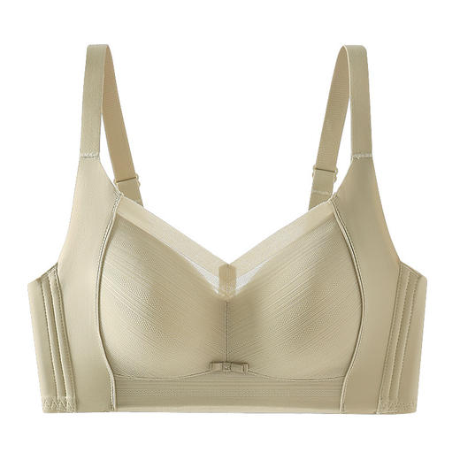 【温变抑菌！聚拢显瘦】大码内衣女大胸显小防下垂收副乳无钢圈夏季超薄蕾丝文胸透气舒适。xa 商品图4