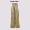 【商场同款】MAXRIENY慵懒温柔垂坠感阔腿长裤军绿色醋酸休闲裤夏(货号:MC86TR252) 商品缩略图4