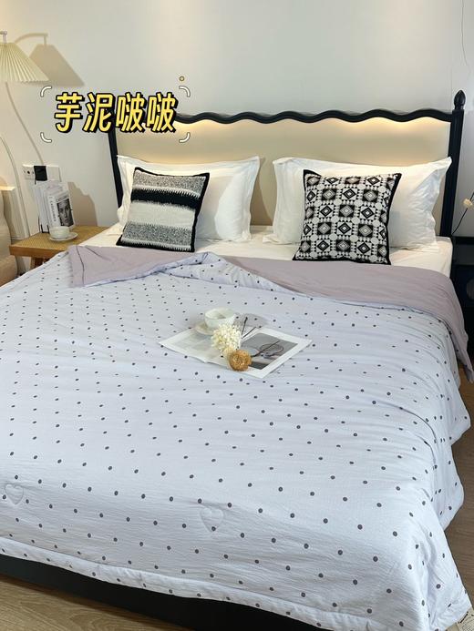 ☘️☘️宝子们，挖到宝啦！韩国🇰🇷色织皱皱纱夏被上新✨柔软又舒适，品质超绝，闭眼入🙈 【韩国🇰🇷秘境花园系列•空调夏被】细腻贴肤🥰透气不厚重😍 商品图5