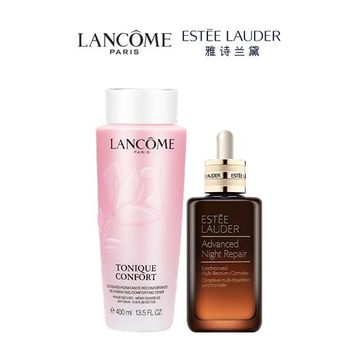 预售4.20号发货【全球购A】雅诗兰黛第七代小棕瓶精华100ml+兰蔻新版爽肤大粉水400ml 商品图1
