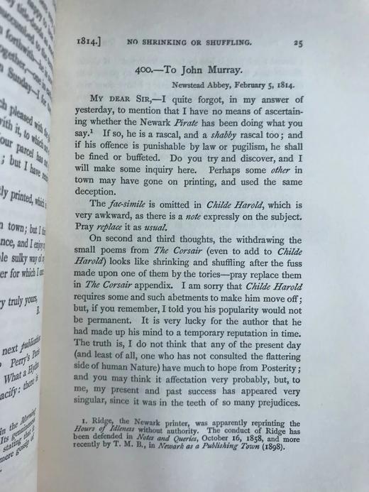 含淑女藏书票！书顶鎏金毛边本！1898-1901年，《拜伦书信日记作品集》（全6卷） 配插图 漆布精装32开 商品图11