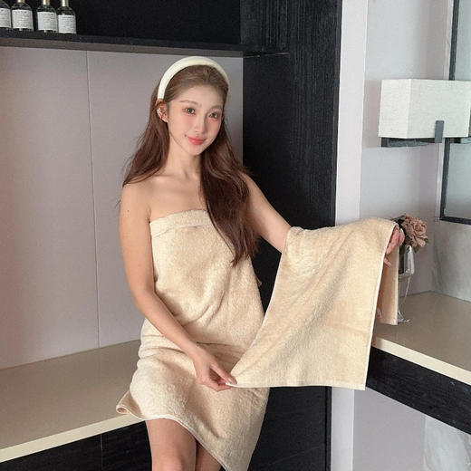 KEROU可肉 长绒棉浴巾/毛巾 甄选长绒棉 10A级抑junA类标准  做工精良，软乎乎触感亲肤吸水 商品图4