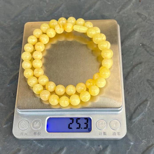 【青山特惠】9.9mm 精品原矿俄料 满蜜 蜜蜡项链 25.3克 m159 商品图8