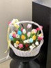 白色竹编椭圆套二花篮 商品缩略图5