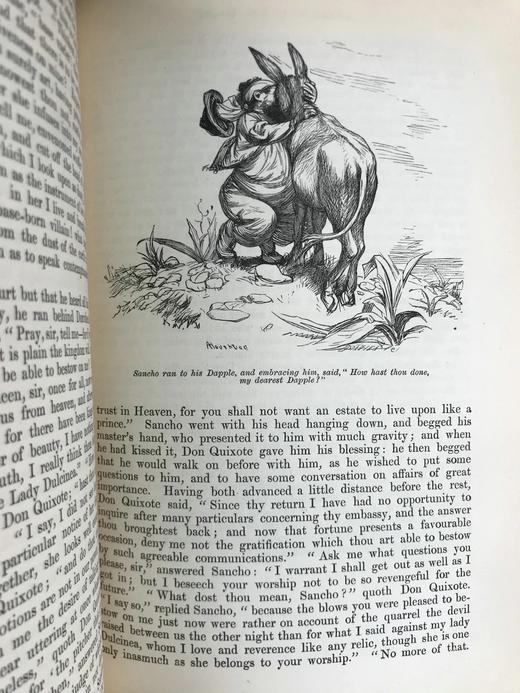 约19世纪后期  Charles Jarvis英译本 堂吉诃德 译自西班牙语原文 100幅插图 漆布精装大32开 商品图8