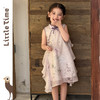 littletime女童新中式国风连衣裙夏季无袖立领印花旗袍裙公主裙 商品缩略图0