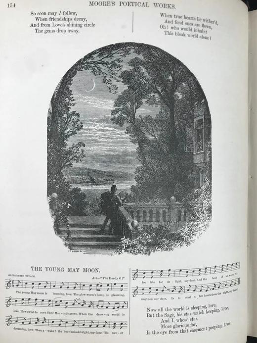 约19世纪后期 托马斯·摩尔诗集 数百幅版画插图 真皮精装16开 商品图14