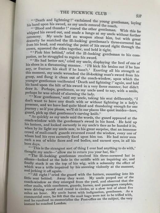 1901年 狄更斯《匹克威克俱乐部》 8幅插图 漆布精装大32开 商品图11