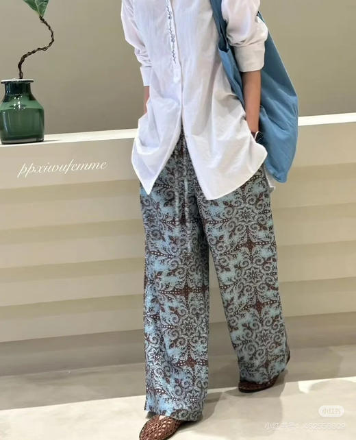 亚麻波西米亚风阔腿裤 商品图4